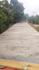 Desa Beginjan Terus Membangun, Jalan Rabat Beton Sepanjang 96 Meter Rampung